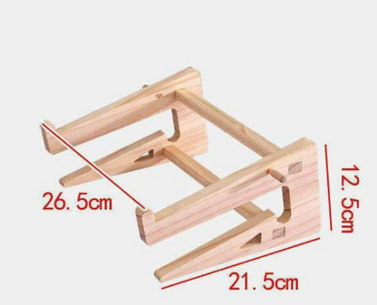 Wooden Laptop Phone Stand