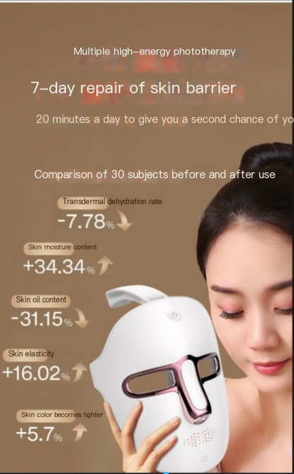 7-Color LED Light Therapy Facial Mask