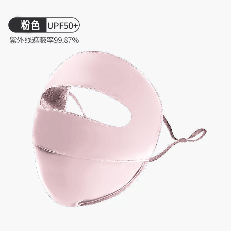 Full Face Ice Silk Sun Protection Mask for Women