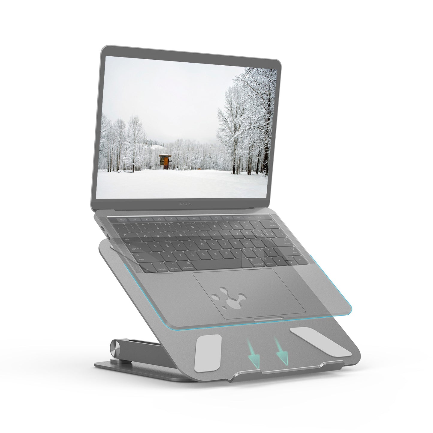 Aluminum Laptop Stand with Adjustable Angles