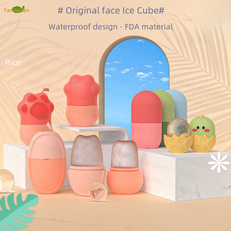 Portable Face Ice Massager with Diamond Design